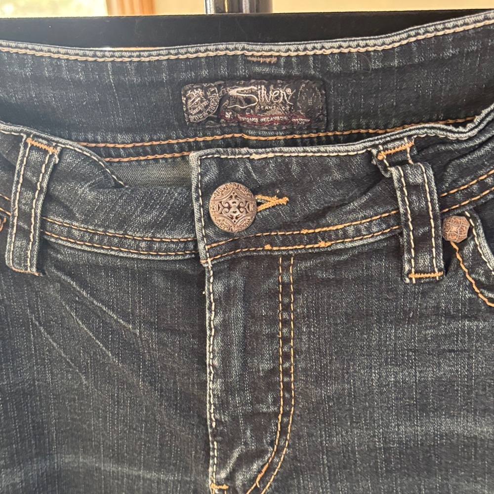 Silver Jeans Women's High Rise Dark Indigo Denim